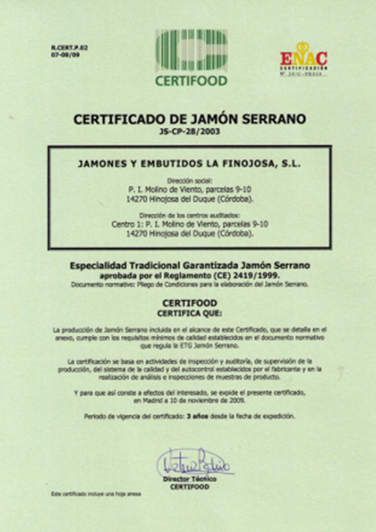 ETG Jamón Serrano